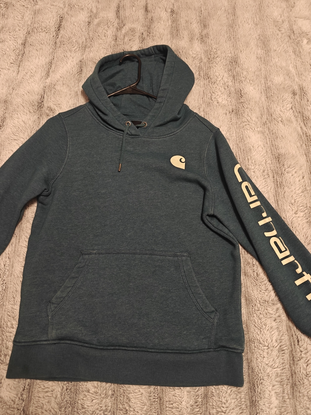 Carhartt Men’s Teal Hooded Sweatshirt